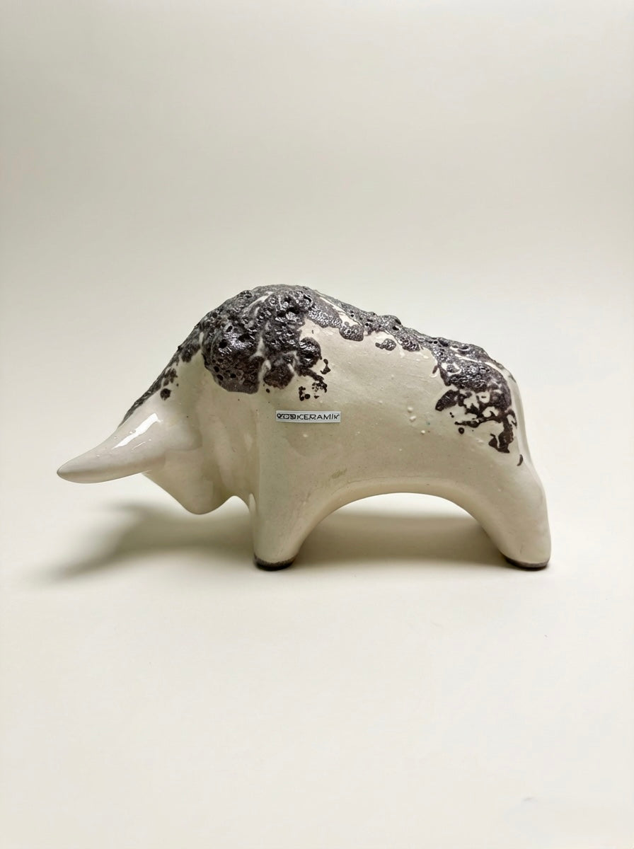 Otto Keramik Classic Ceramic Bull West German Pottery Fat Lava