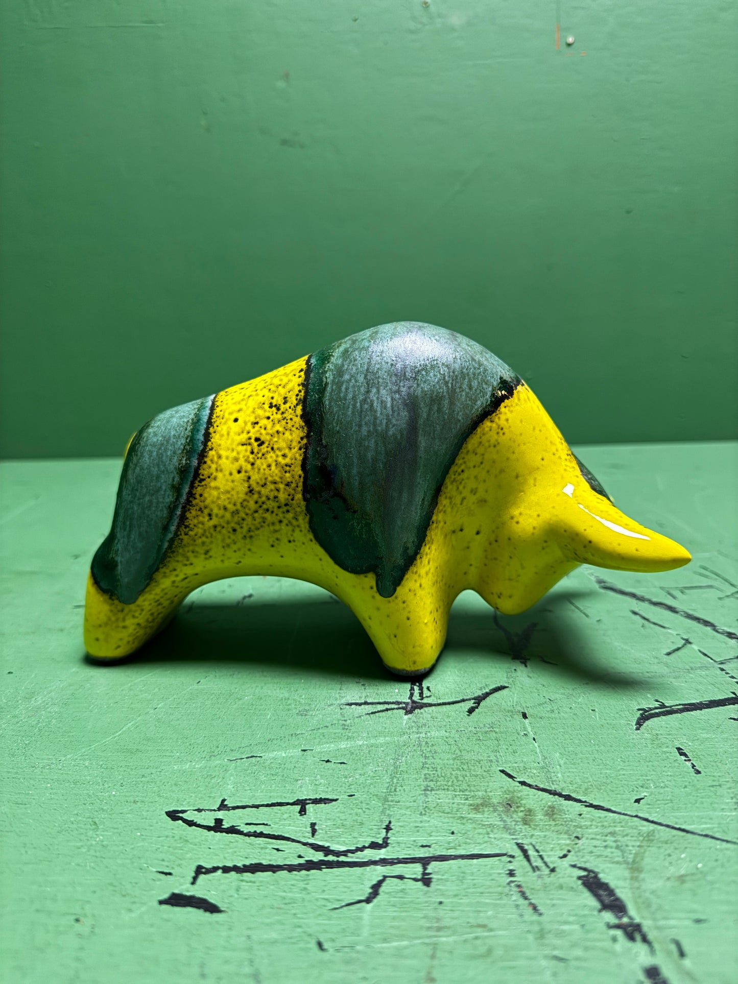 Otto Keramik Classic Ceramic Bull West German Pottery Fat Lava