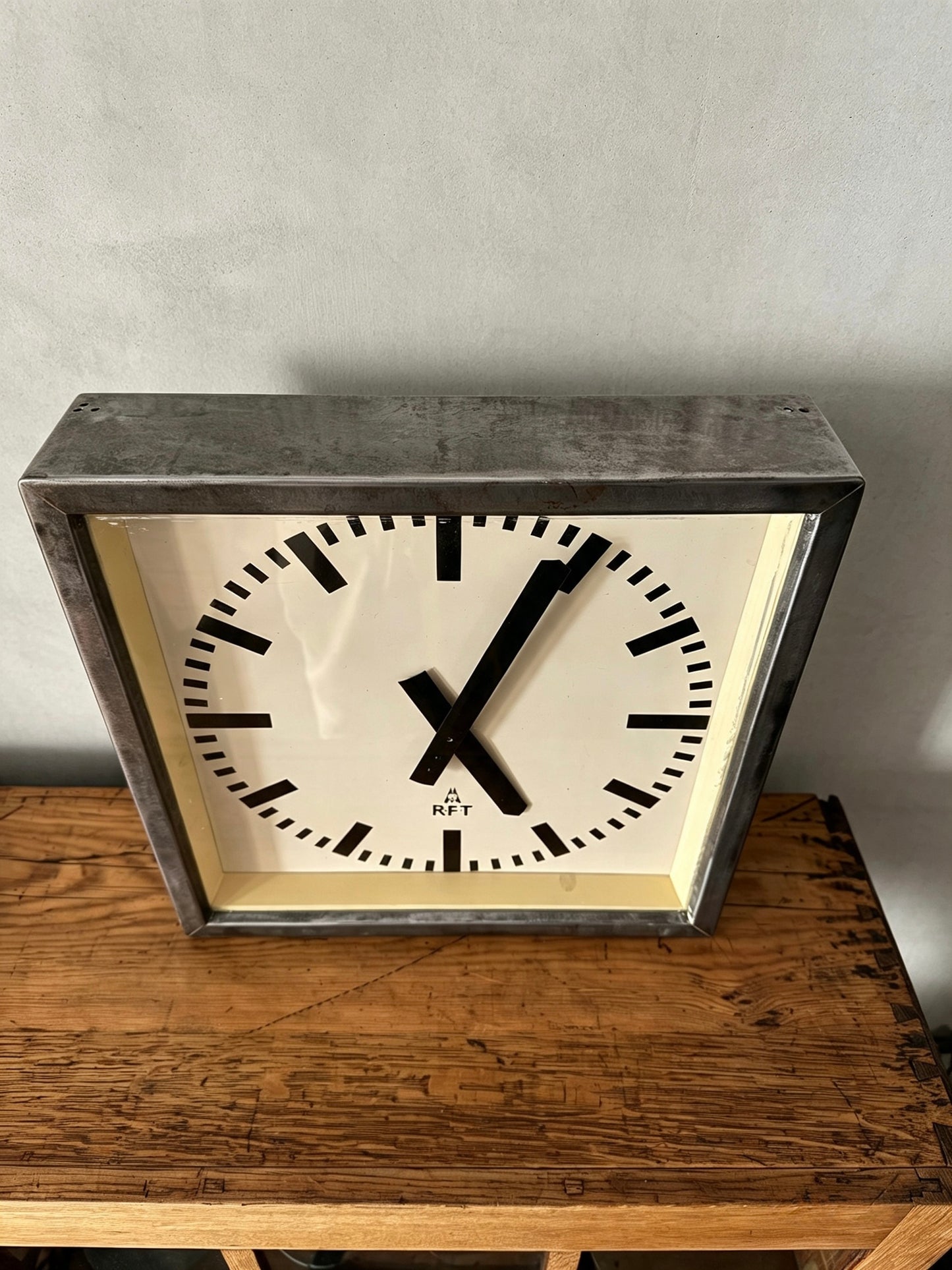 1950s Art Deco Style East German Clock Factory Clock By RFT