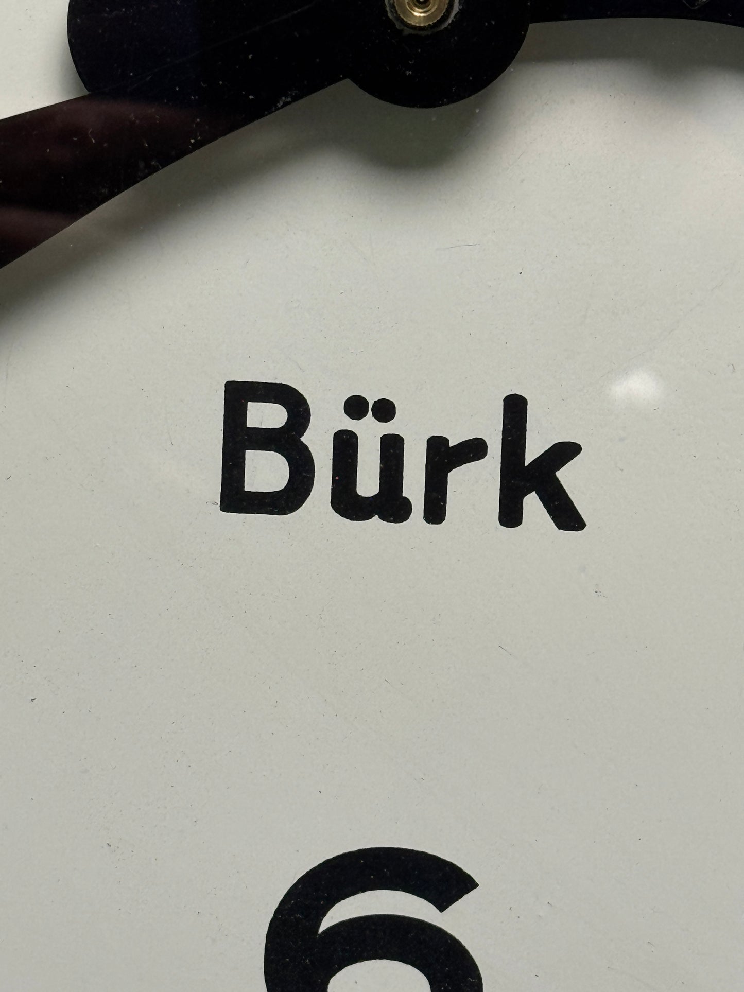 1950s Industrial Factory Clock By Bürk Germany