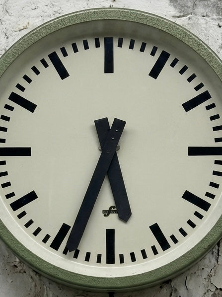 1960's East German Industrial Factory / Office Clocks By Elfema
