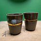 Hand Made Turkish Coffee / Espresso Cups By Renowned Design Ceramicist Saliha Kartal