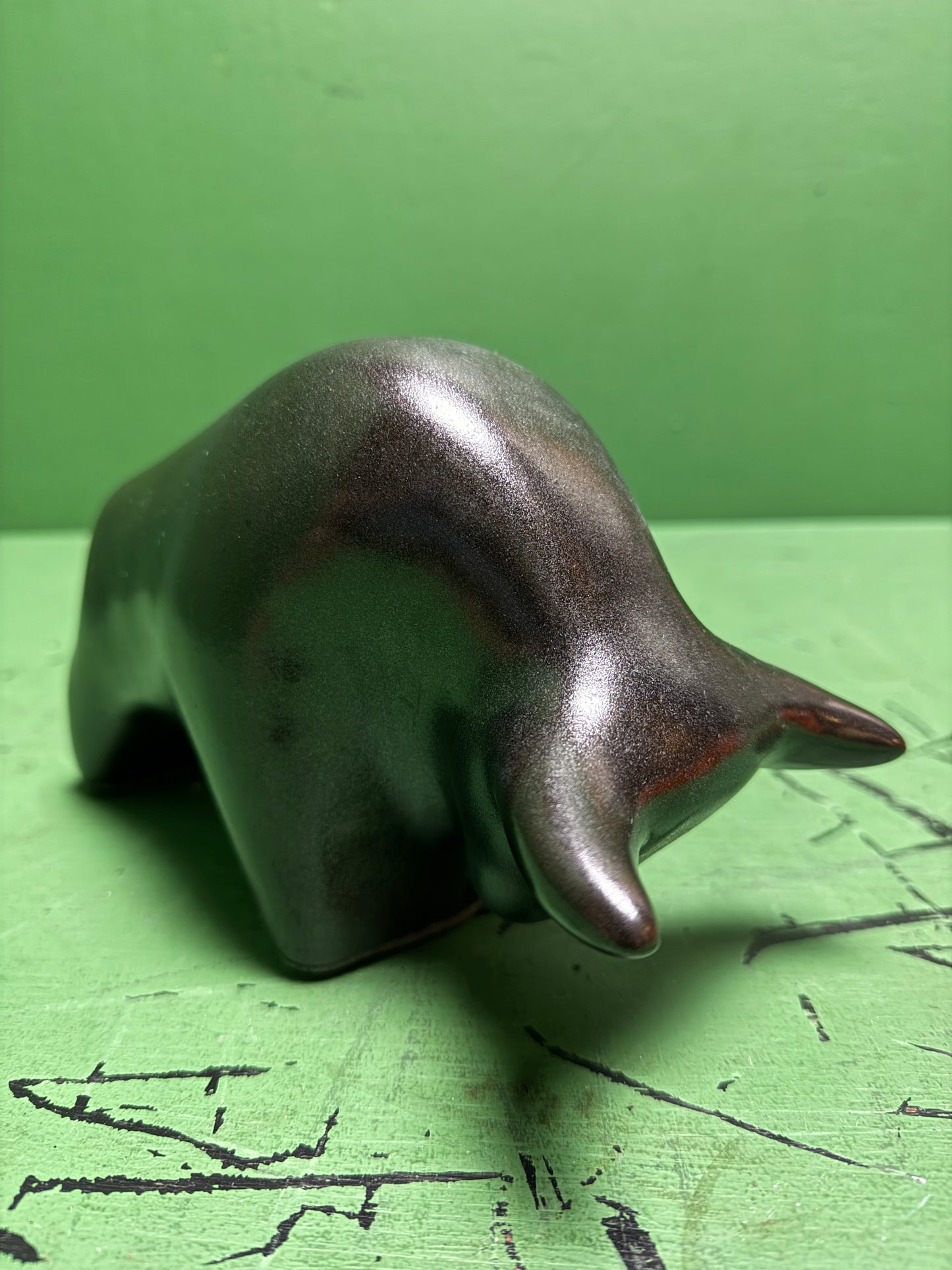 Otto Keramik Classic Ceramic Bull West German Pottery Fat Lava