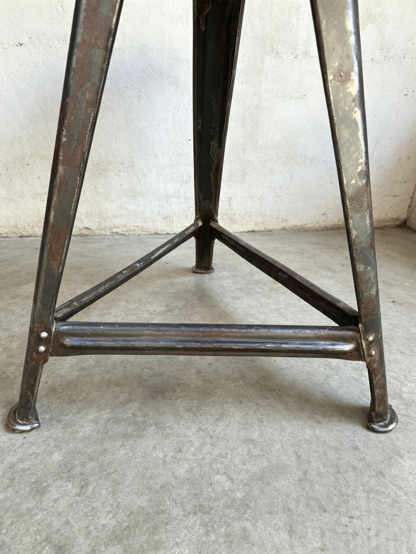 1930s Industrial Work Stool By Rowac