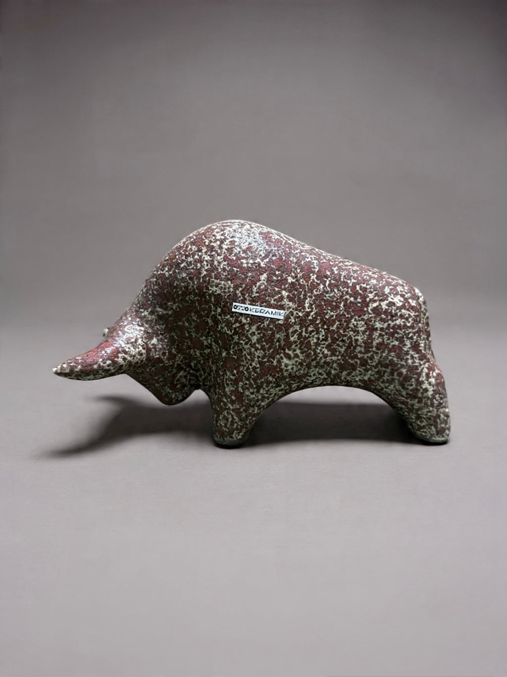 Otto Keramik Classic Ceramic Bull West German Pottery Fat Lava