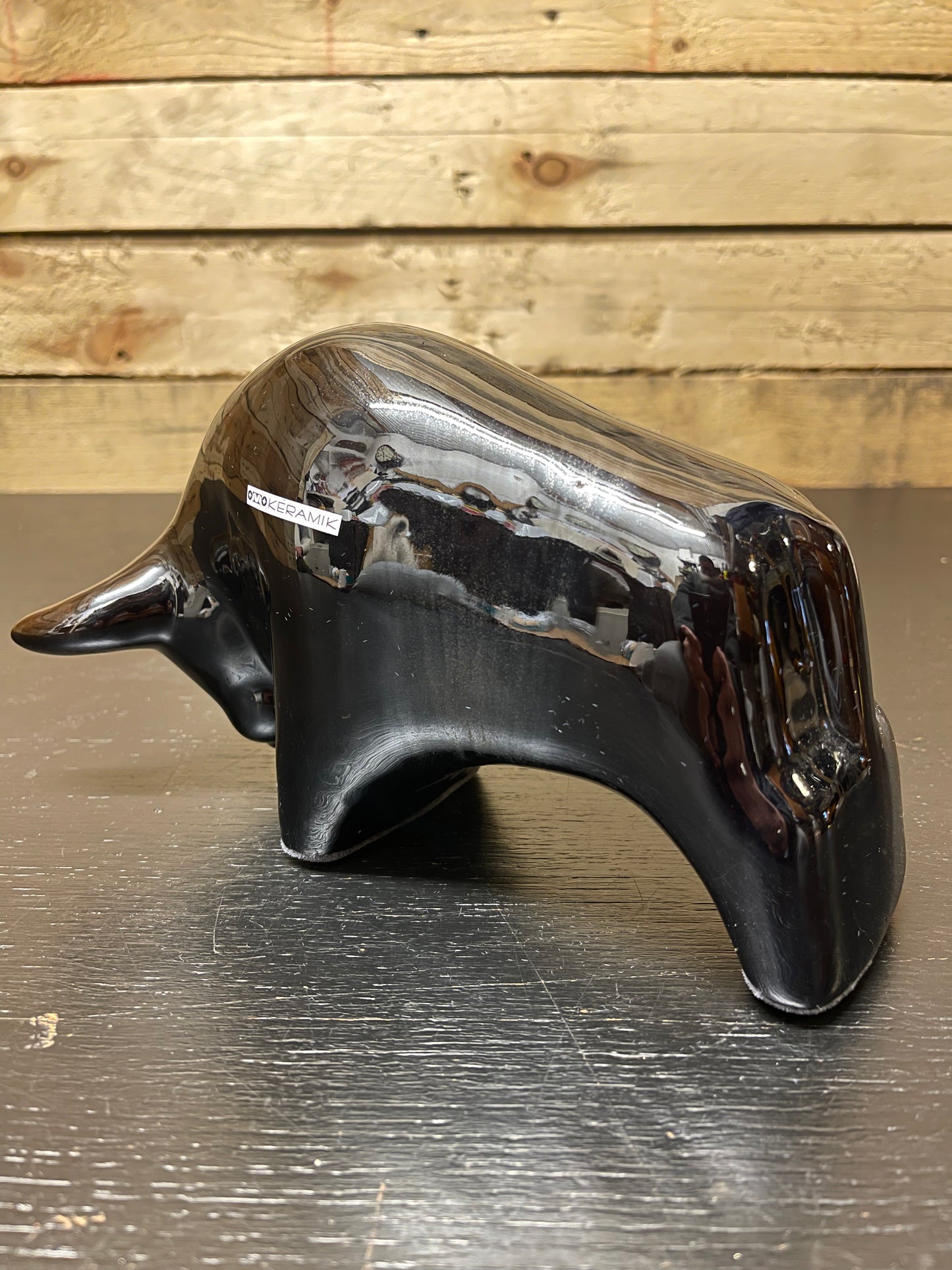 Otto Keramik Classic Ceramic Bull West German Pottery Fat Lava