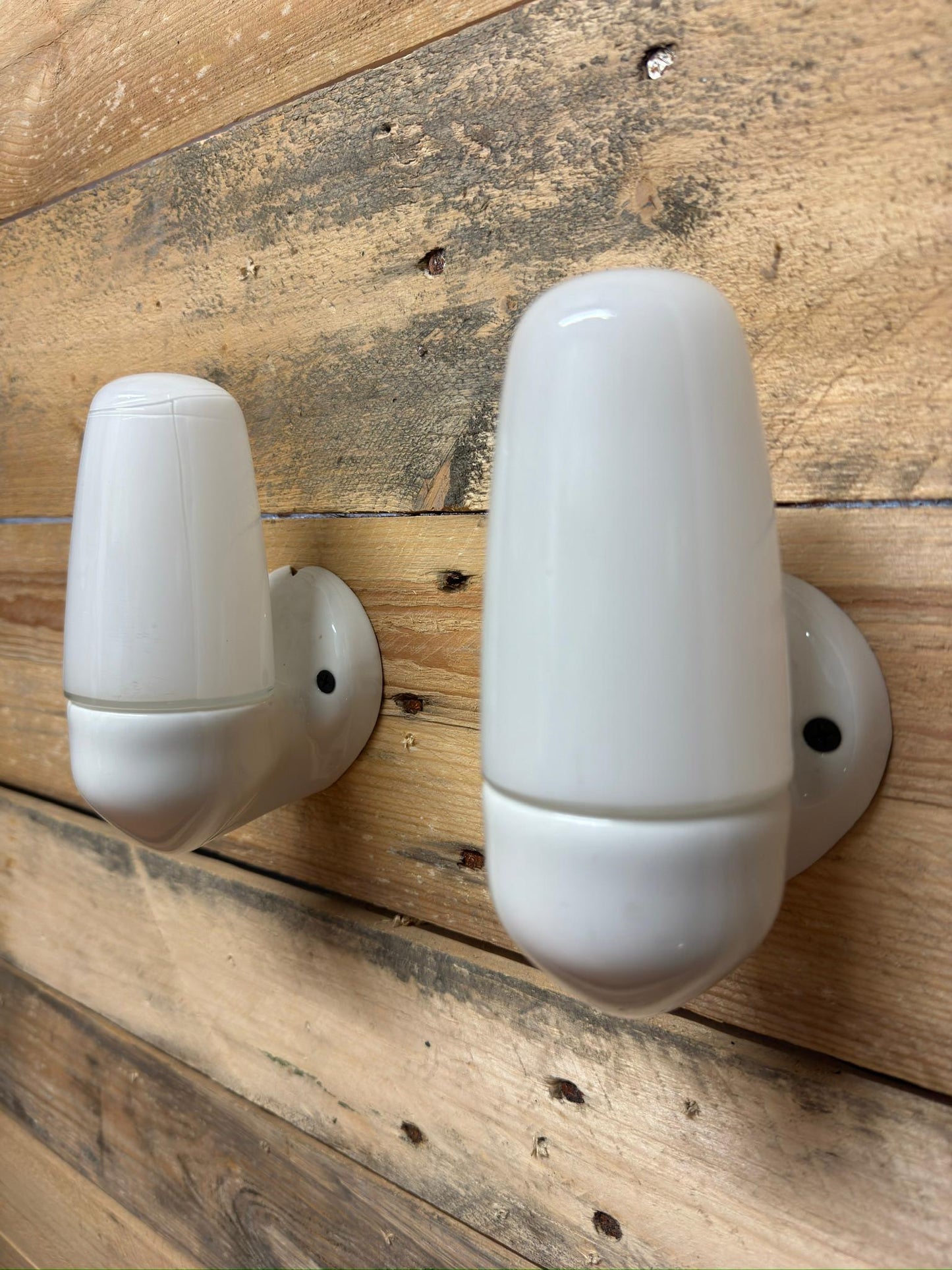 1950s Porcelain & Opaline Glass Bathroom Lights By Sigvard Bernadotte For IFO