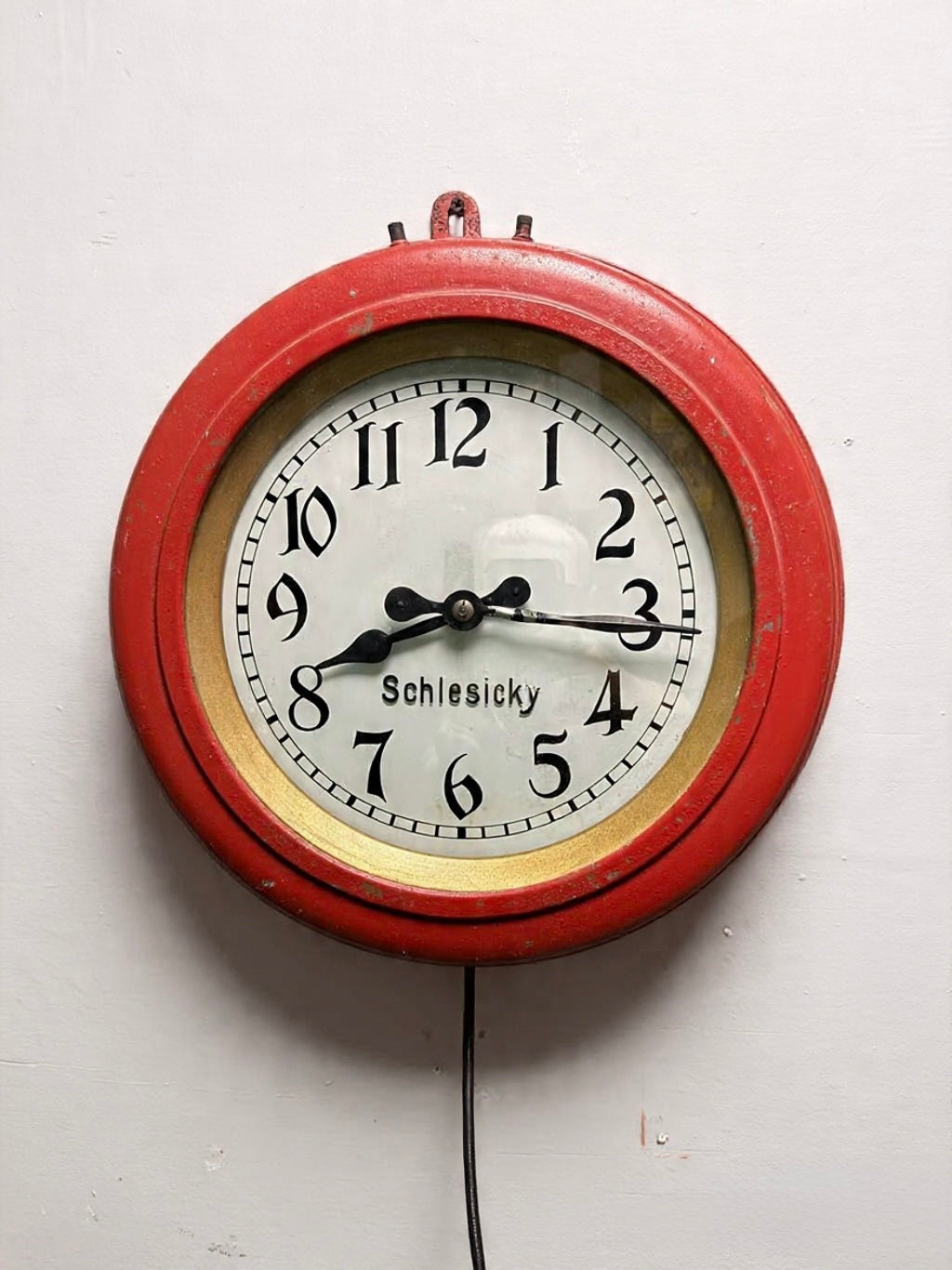 Early 1900s CTW Shop Clock From Renowned Watchmaker & Dealer F.Schlesicky