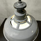 1930s Large Enamel Pendant Lights With Opaline Diffusers By Benjamin