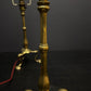 Circa 1910 Pair Of Faraday & Son Brass Pullman Lamps