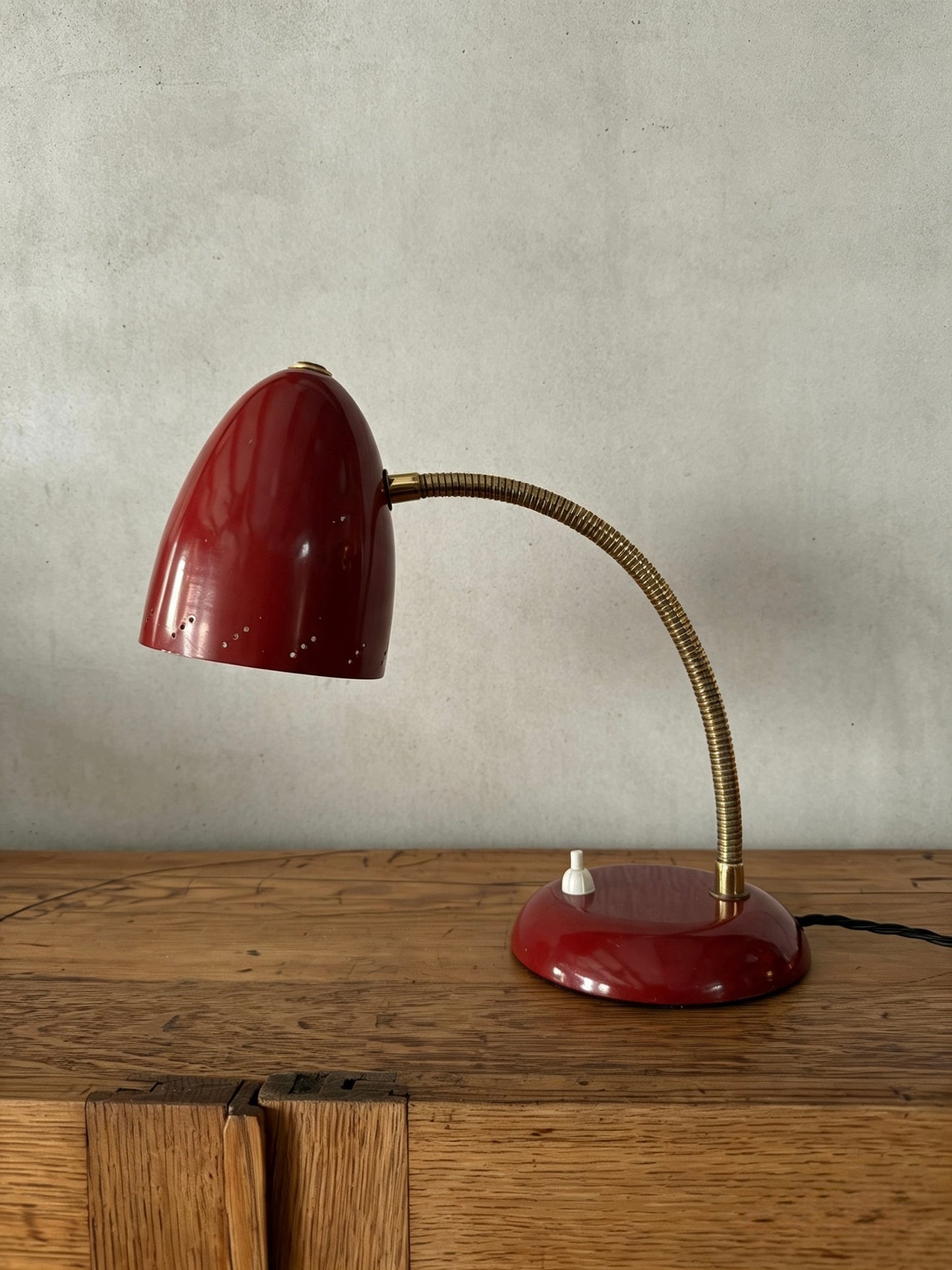 1960s German Gooseneck Table Lamp