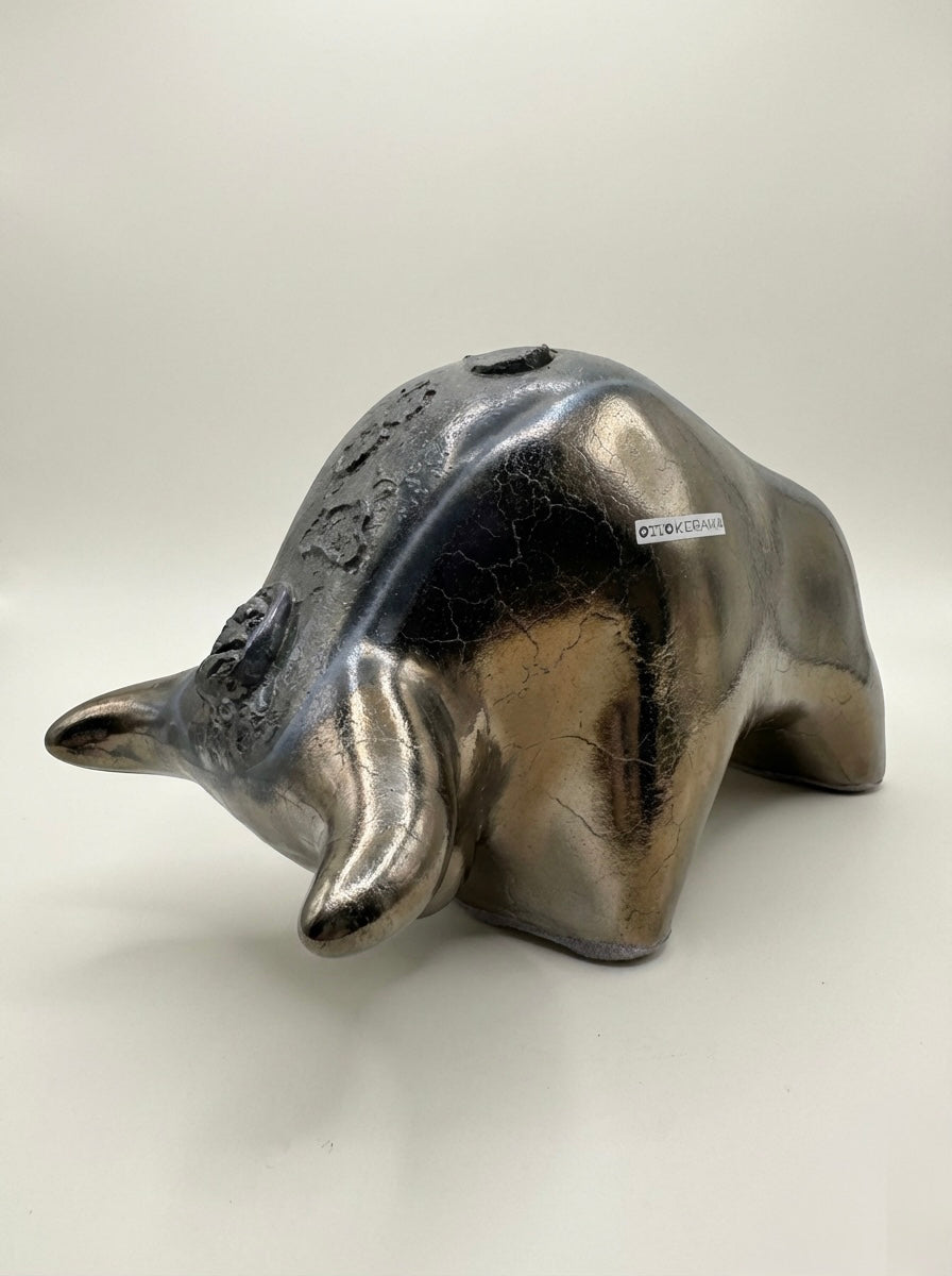 Otto Keramik Classic Ceramic Bull West German Pottery Fat Lava
