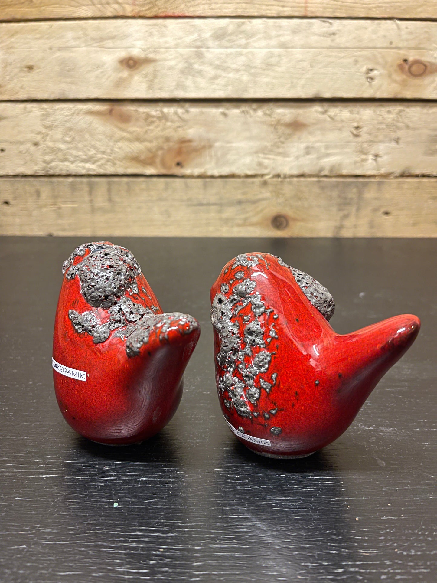 Otto Keramik Ceramic Birds West German Pottery Fat Lava