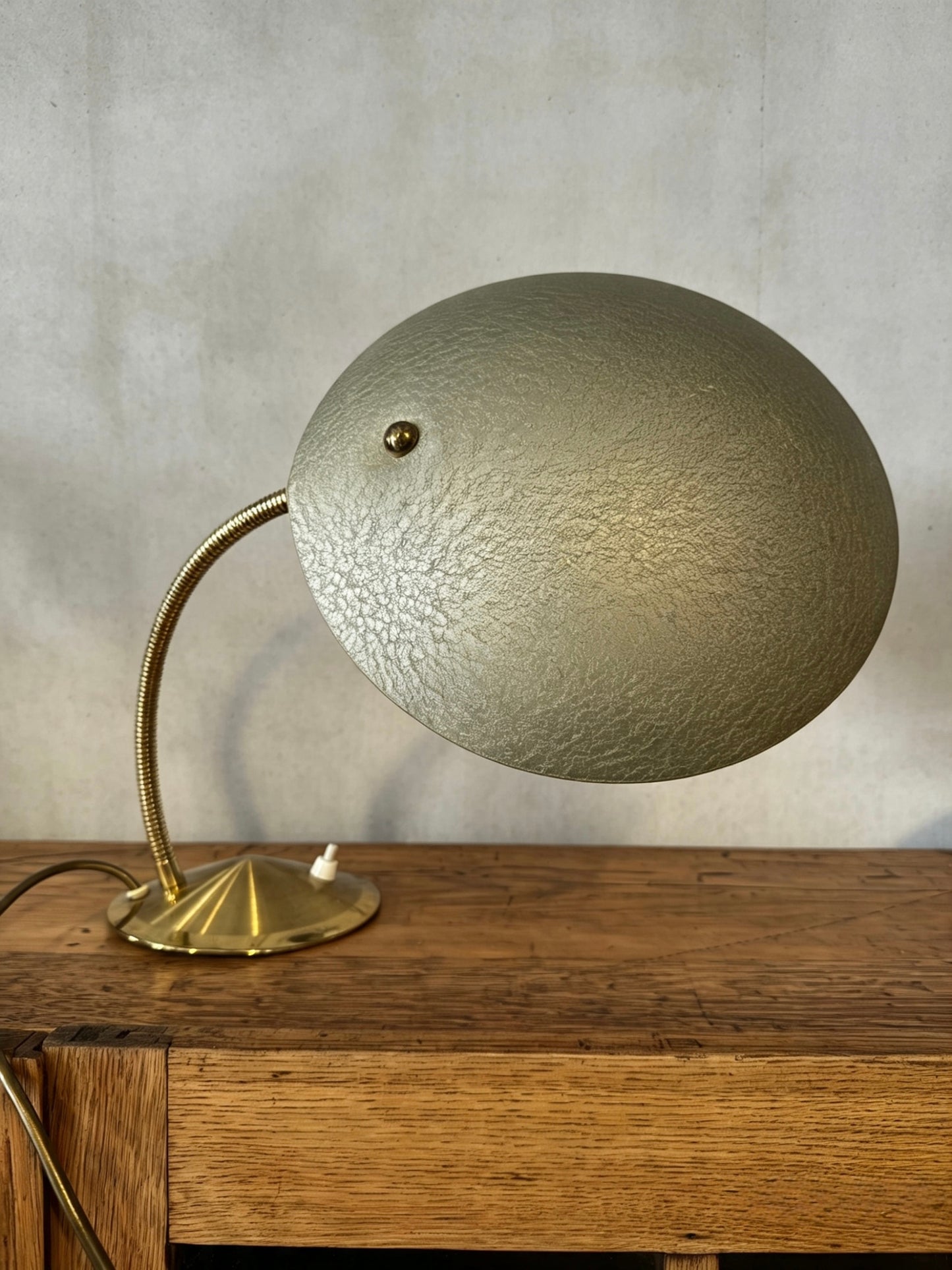 1950s Modernist Goose Neck Table Lamp By Gecos - Gebrüder Cosack Ligting Germany