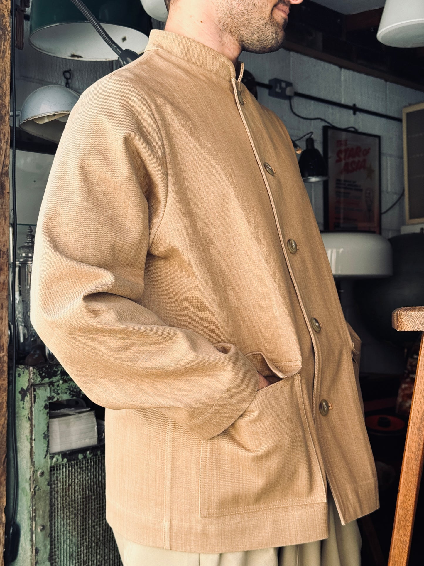 The 'Mintan' Made In London Classic Work Wear Thick Denim Over Shirt