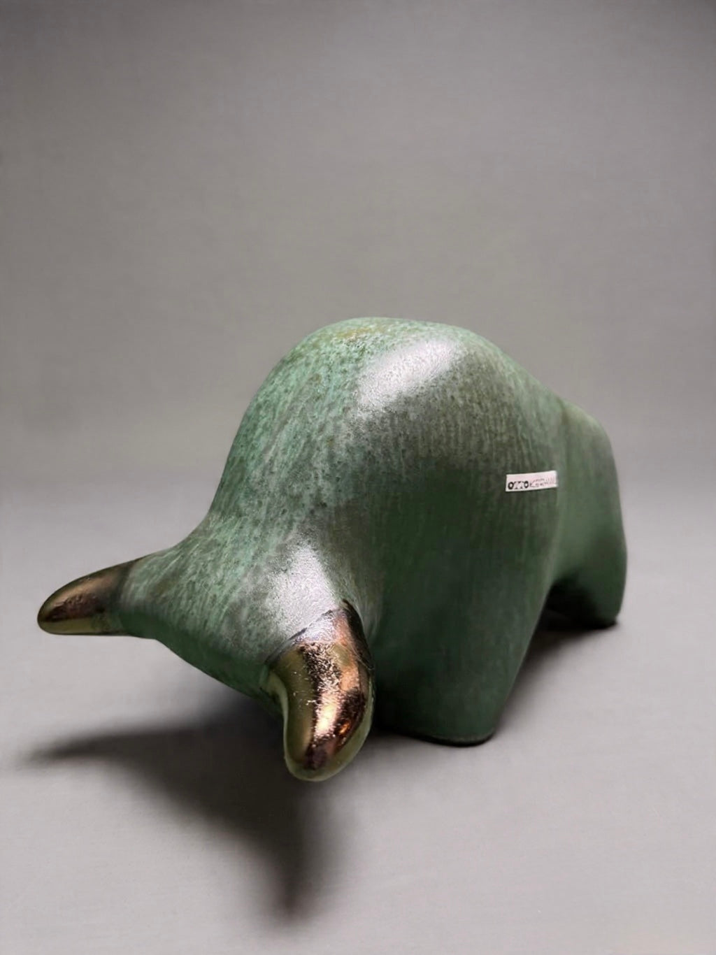 Otto Keramik Classic Ceramic Bull West German Pottery Fat Lava