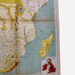 Philips Comparative Wall Atlas Of Africa Circa 1950s