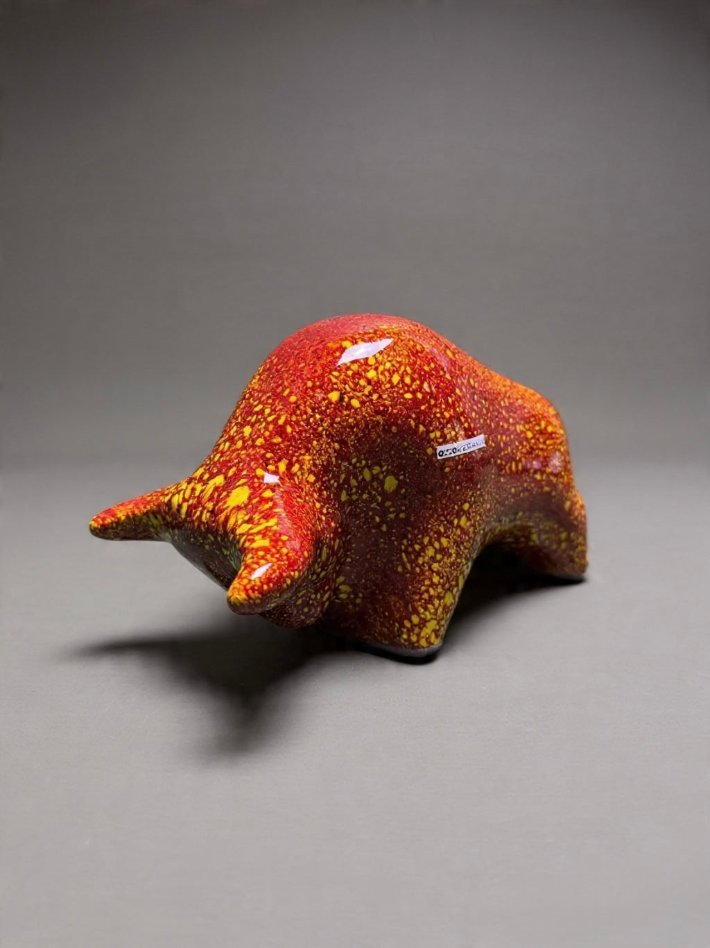 Otto Keramik Classic Ceramic Bull West German Pottery Fat Lava