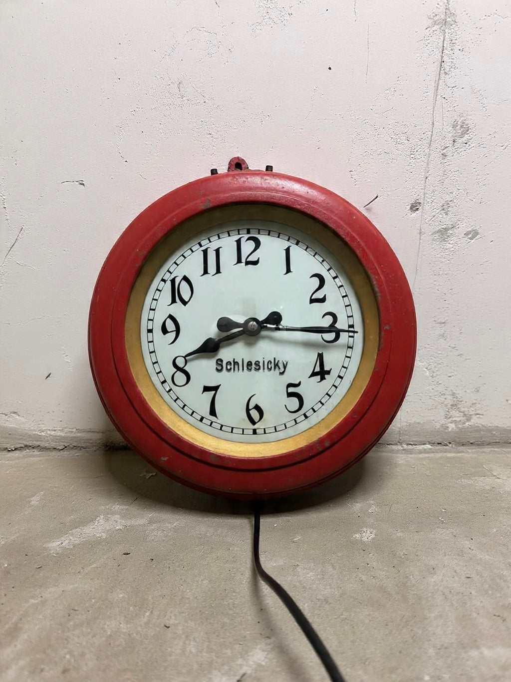 Early 1900s CTW Shop Clock From Renowned Watchmaker & Dealer F.Schlesicky