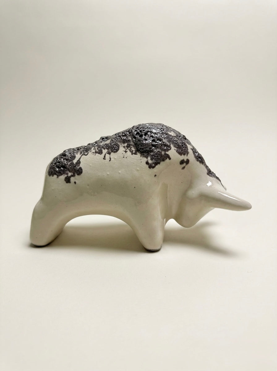 Otto Keramik Classic Ceramic Bull West German Pottery Fat Lava