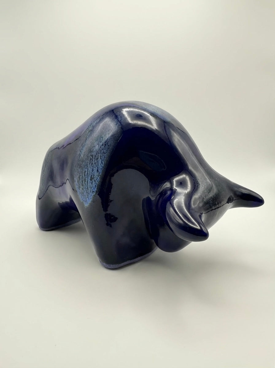 Otto Keramik Classic Ceramic Bull West German Pottery Fat Lava
