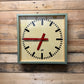 Large 1950's East German Industrial Factory Clocks By Elfema