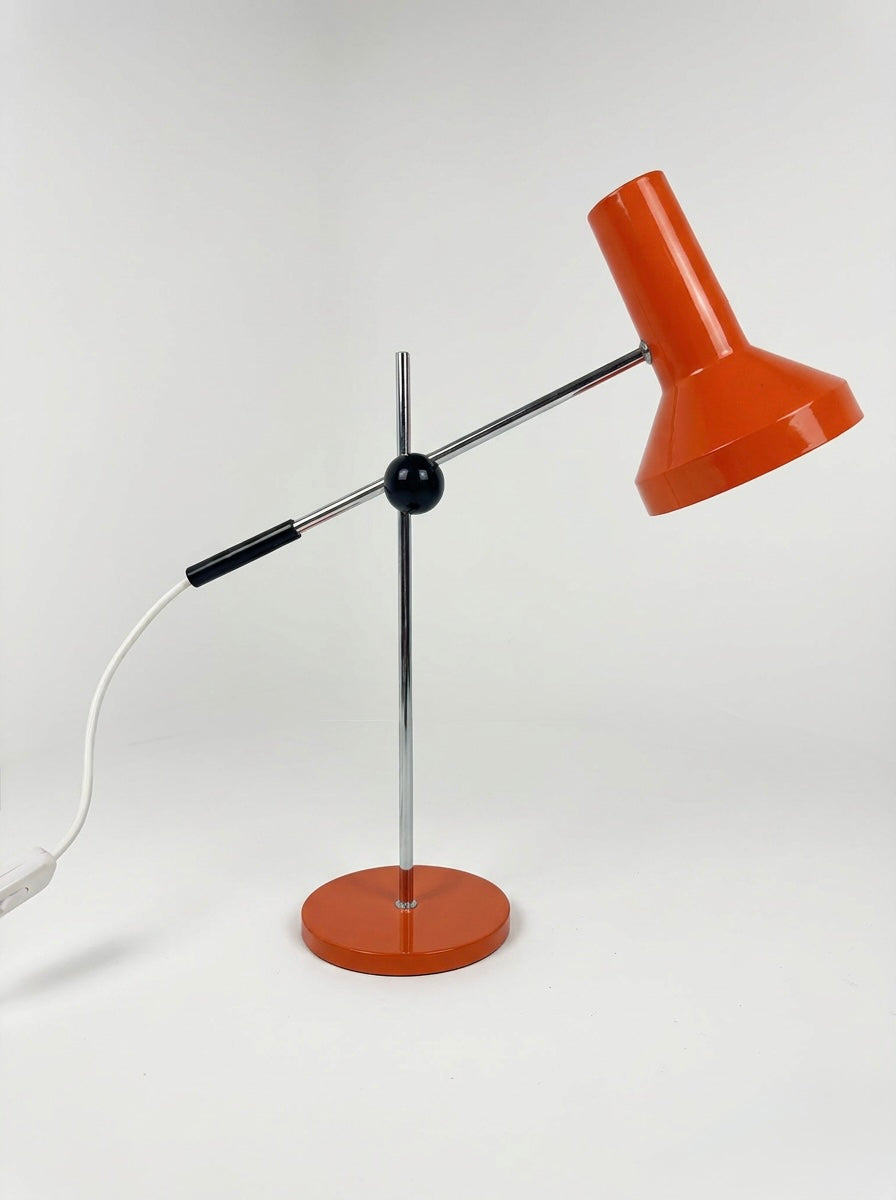 1970s German Retro Orange Table Lamp