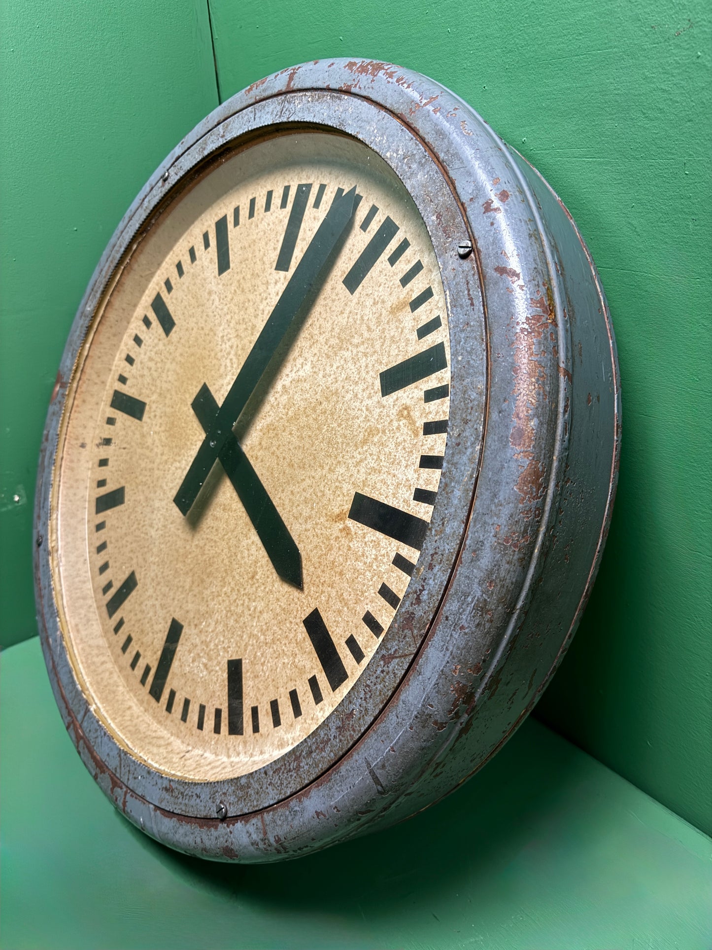 Very Large 1930s Pre War German Railway Clock