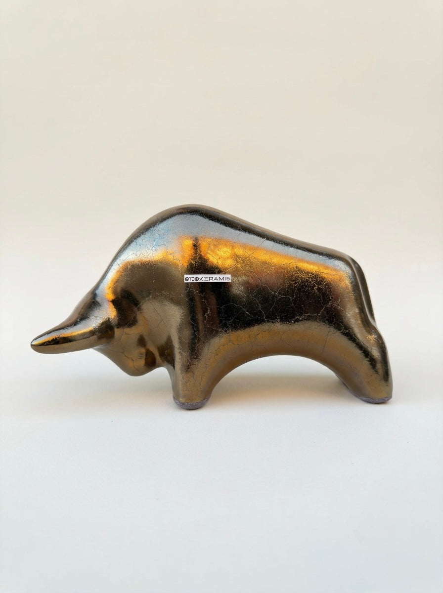 Otto Keramik Classic Ceramic Bull West German Pottery Fat Lava