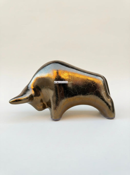 Otto Keramik Classic Ceramic Bull West German Pottery Fat Lava