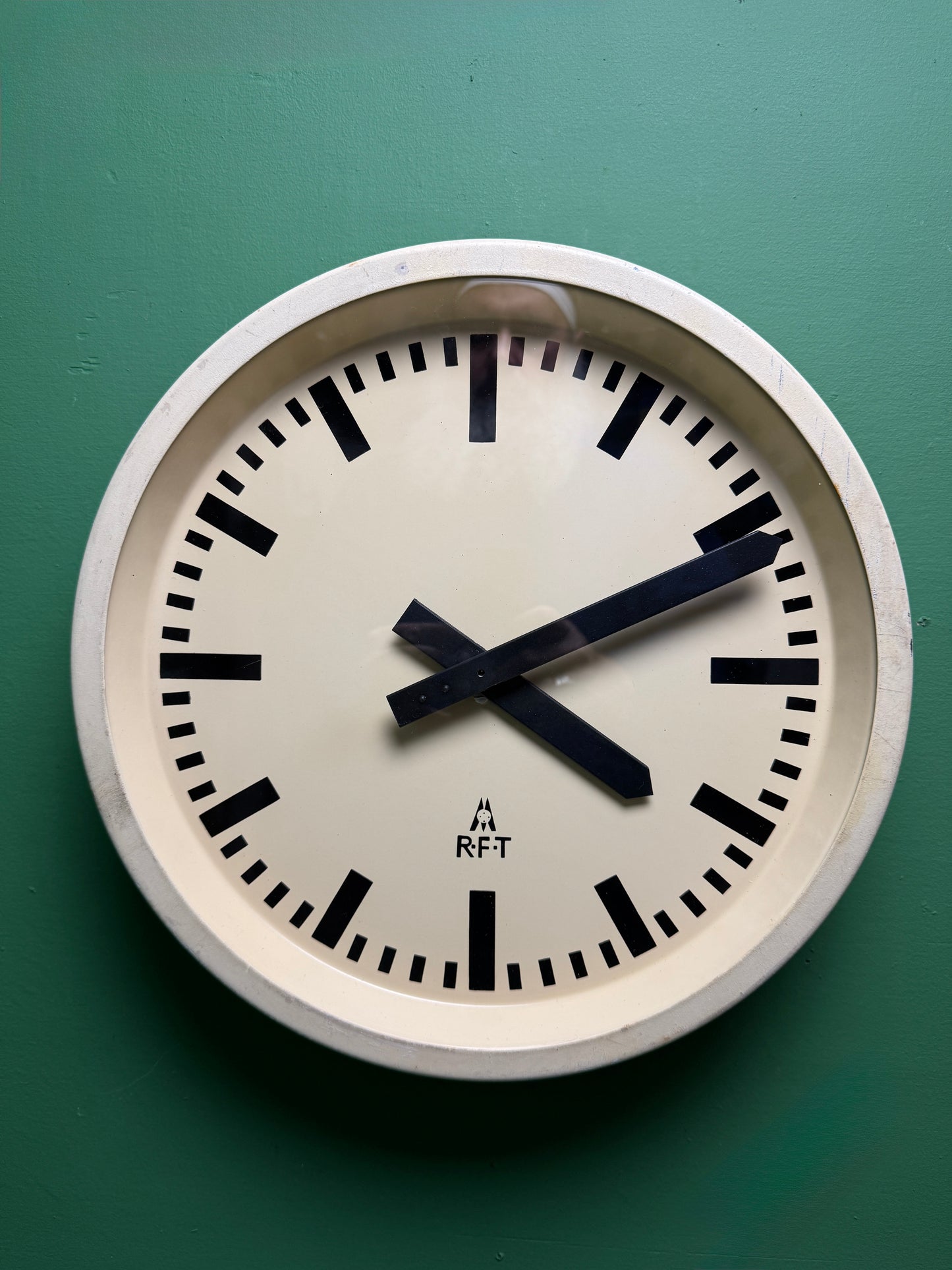 1950s East German Industrial Factory Clock By RFT