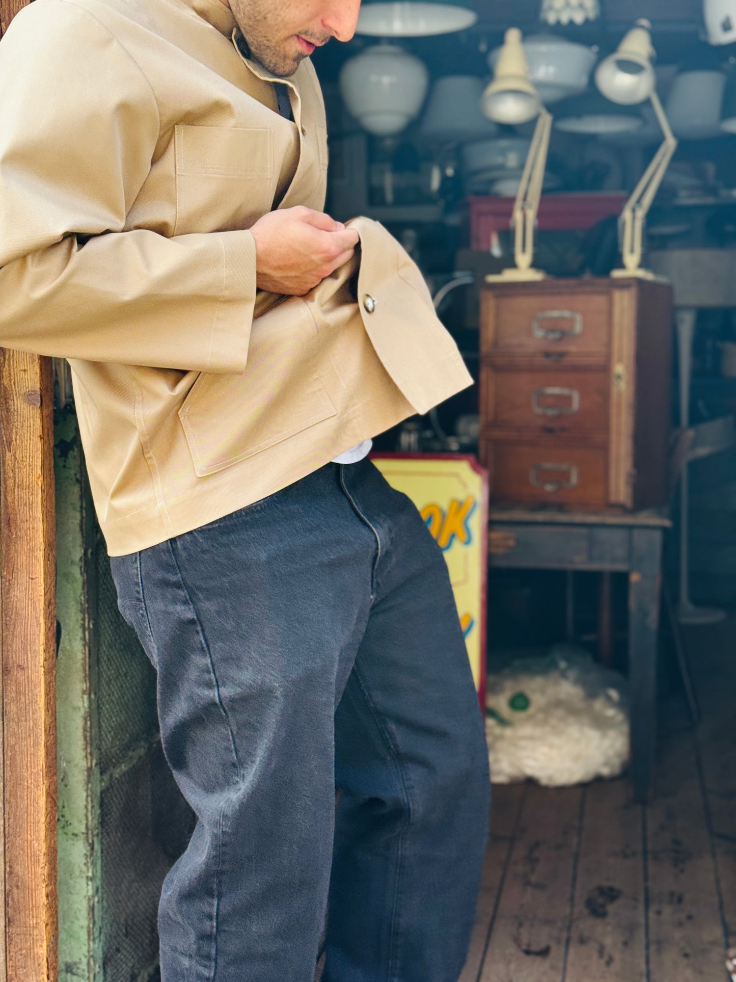 The 'Mintan' Made In London Classic Work Wear Drill Cotton Over Shirt