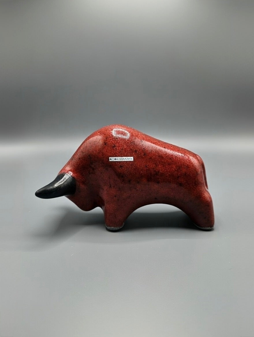 Otto Keramik Classic Ceramic Bull West German Pottery Fat Lava