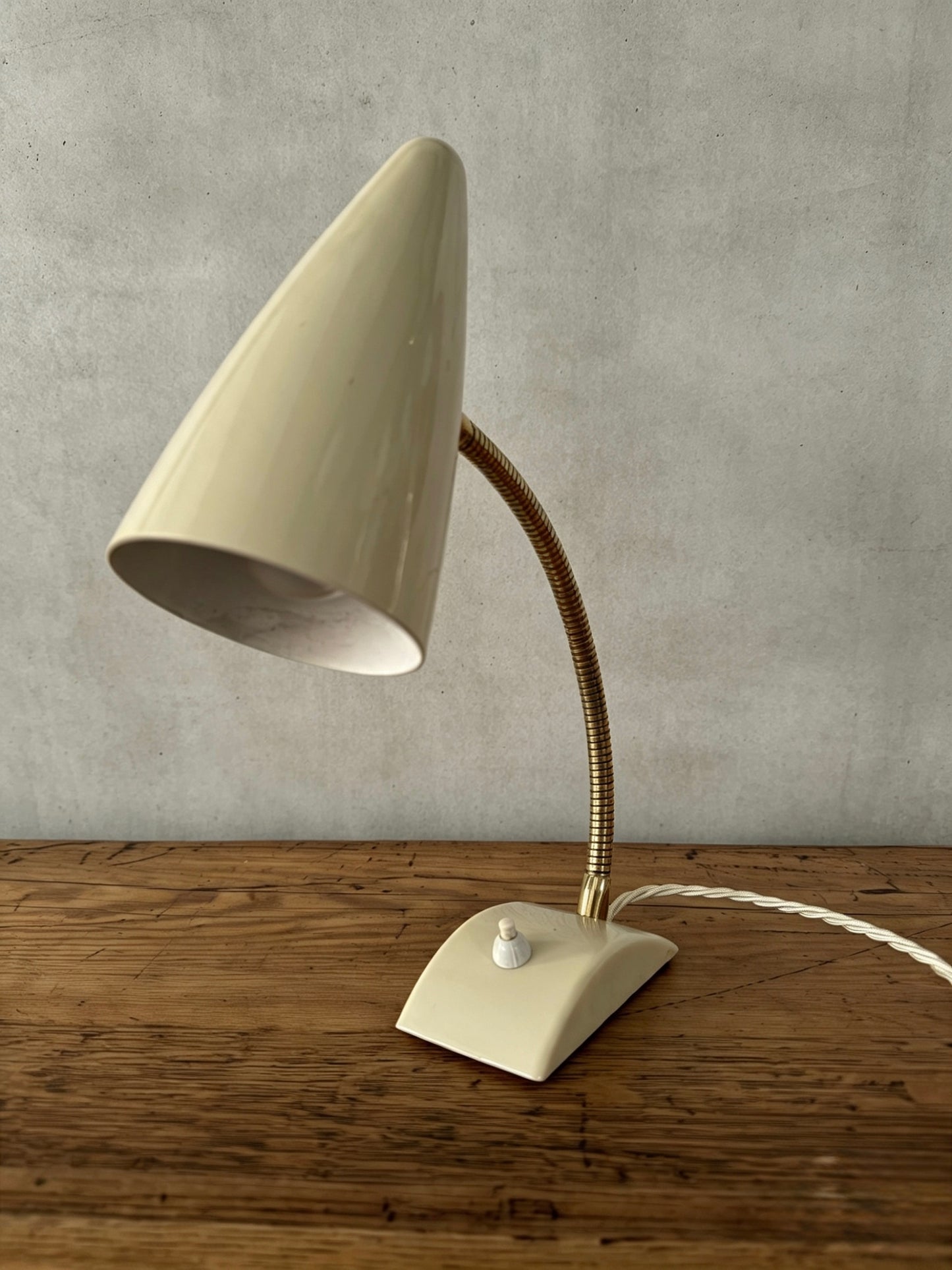 1960s German Gooseneck Table Lamp