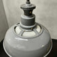 1930s Large Enamel Pendant Lights With Opaline Diffusers By Benjamin
