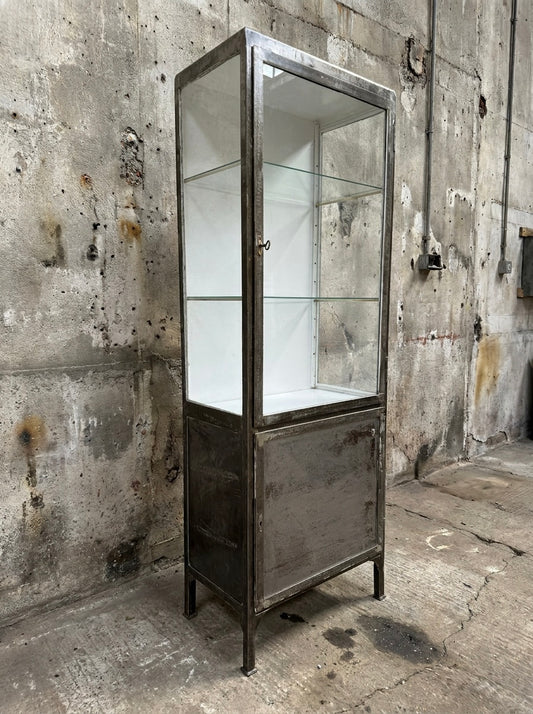 1960s Polish Steel Medical Cabinets