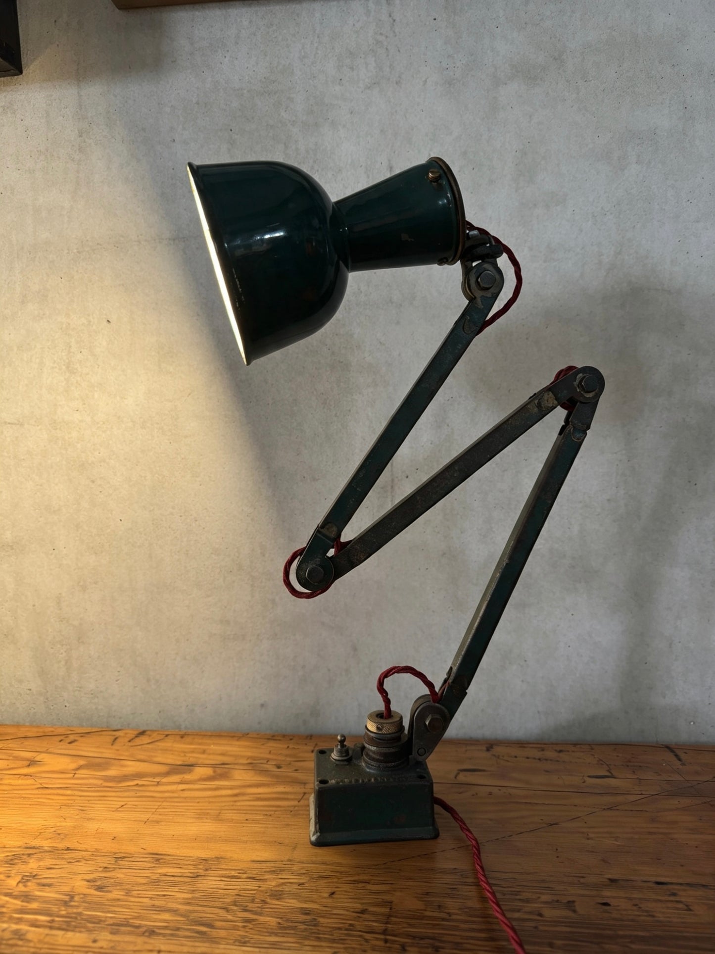 1930s Wall / Worktop Machinists Lamp By Simplex