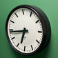 Large Czech 1940s Bakelite Office / Factory Clocks By Pragotron