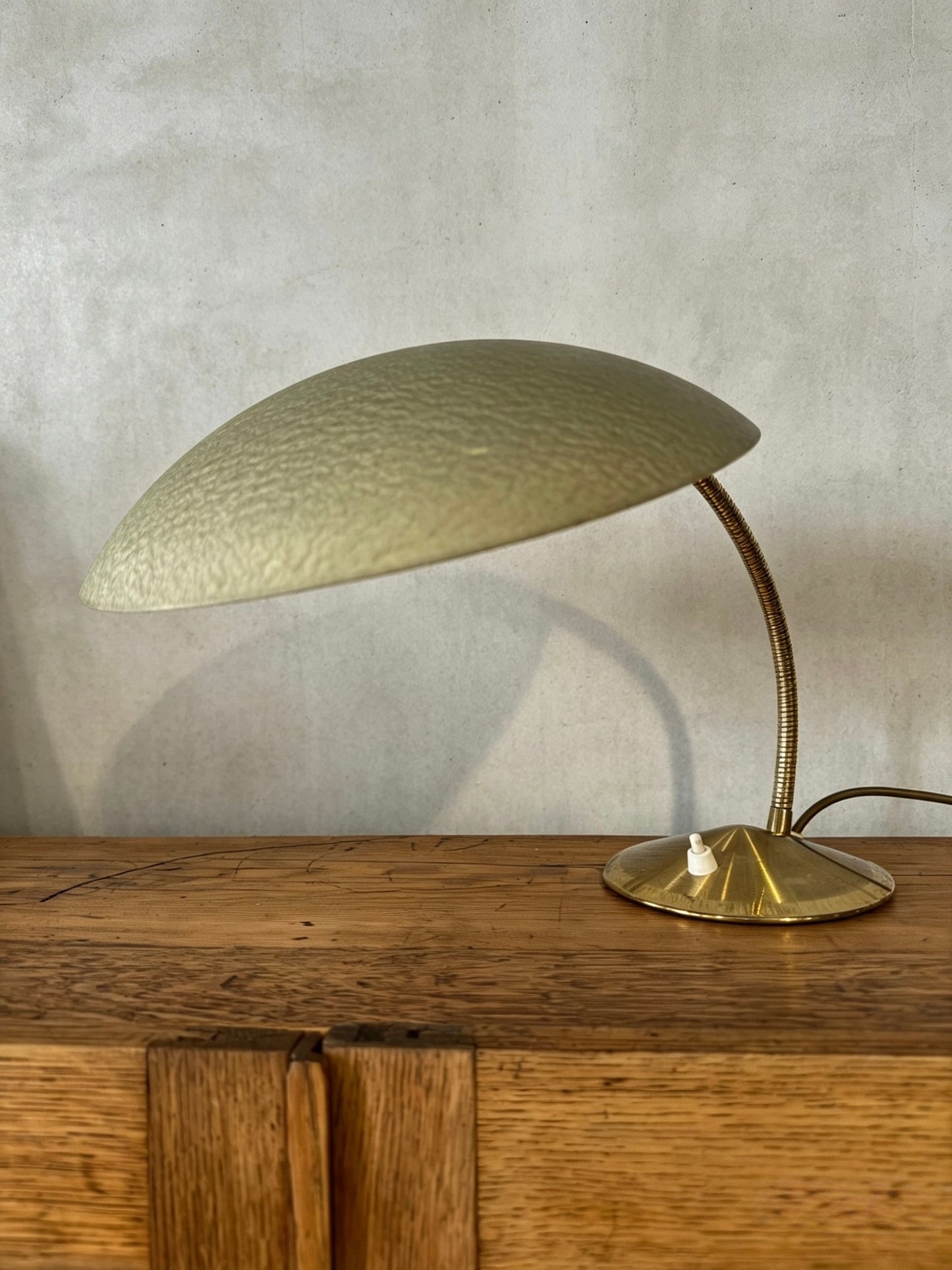 1950s Modernist Goose Neck Table Lamp By Gecos - Gebrüder Cosack Ligting Germany