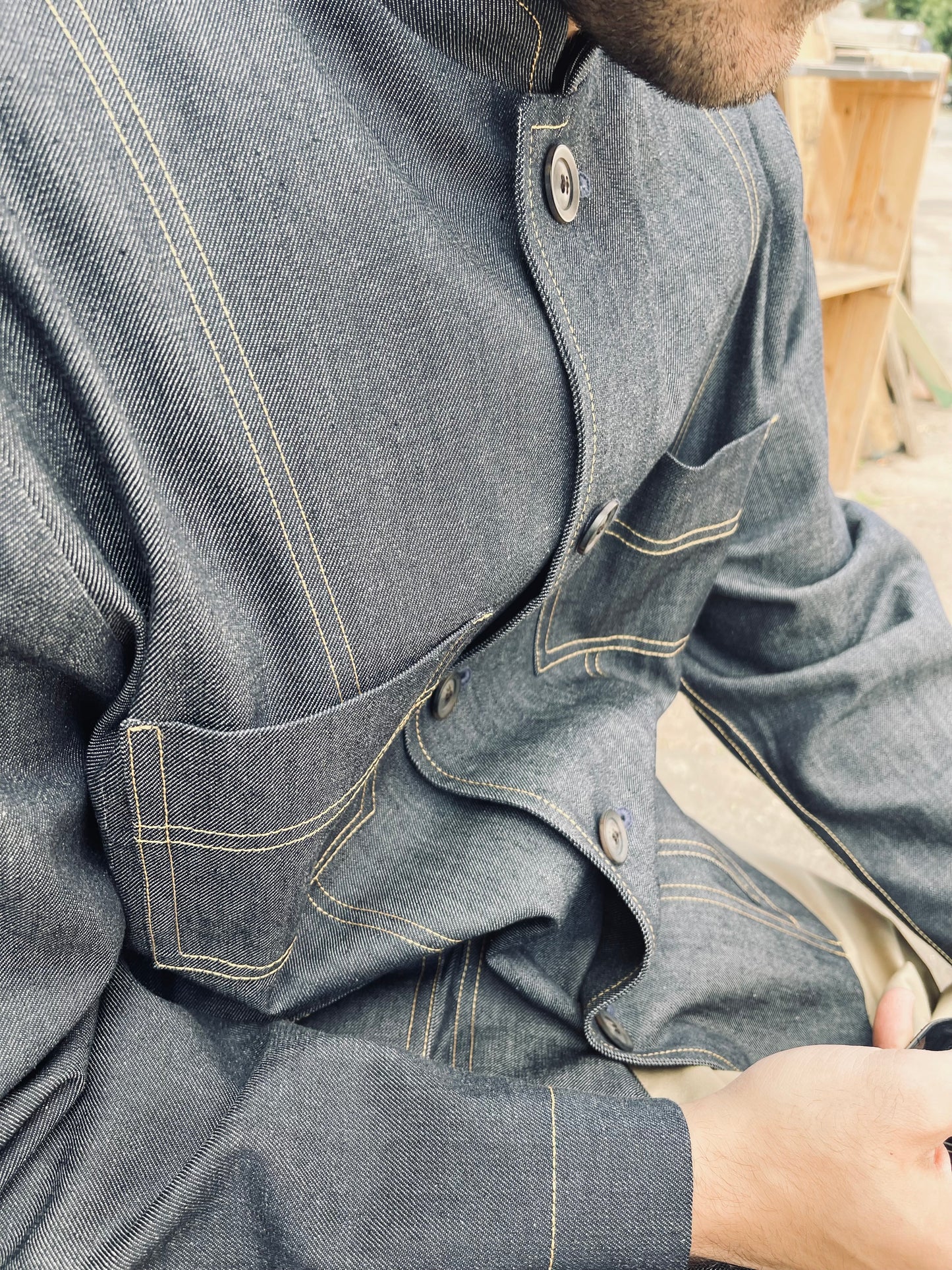 The 'Mintan' Made In London Classic Work Wear Denim Over Shirt