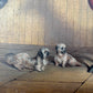 Late 1800s Oil Painting Bay Horse In A Stable