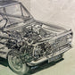 Vauxhall Viva Pen & Ink By Brian Hatton 1963