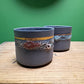 Hand Made Turkish Coffee / Espresso Cups By Renowned Design Ceramicist Saliha Kartal
