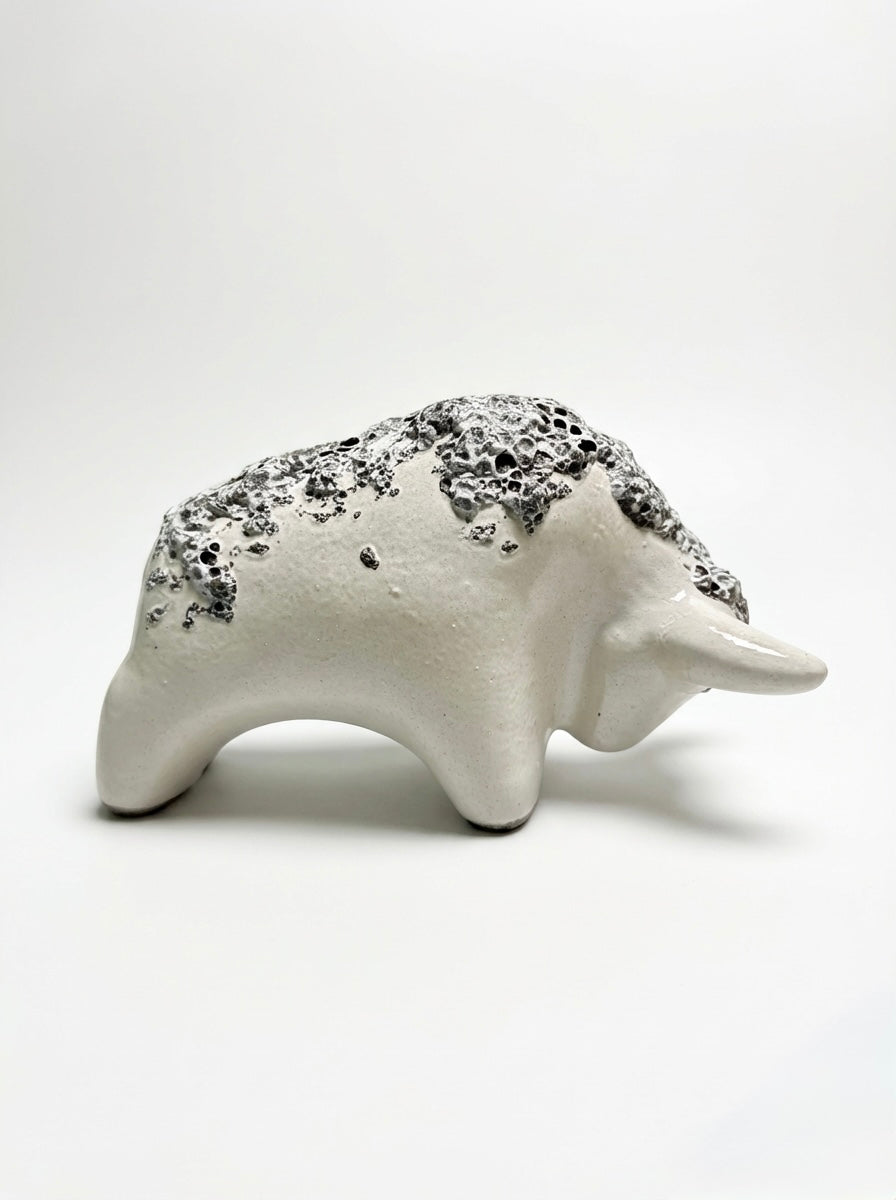Otto Keramik Classic Ceramic Bull West German Pottery Fat Lava