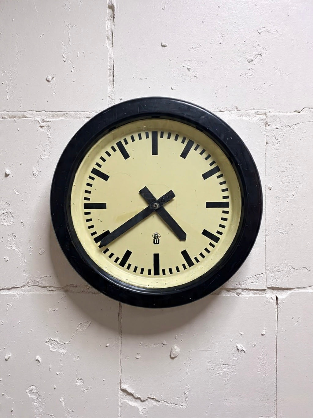 Large 1960's East German Industrial Factory Clocks By GW