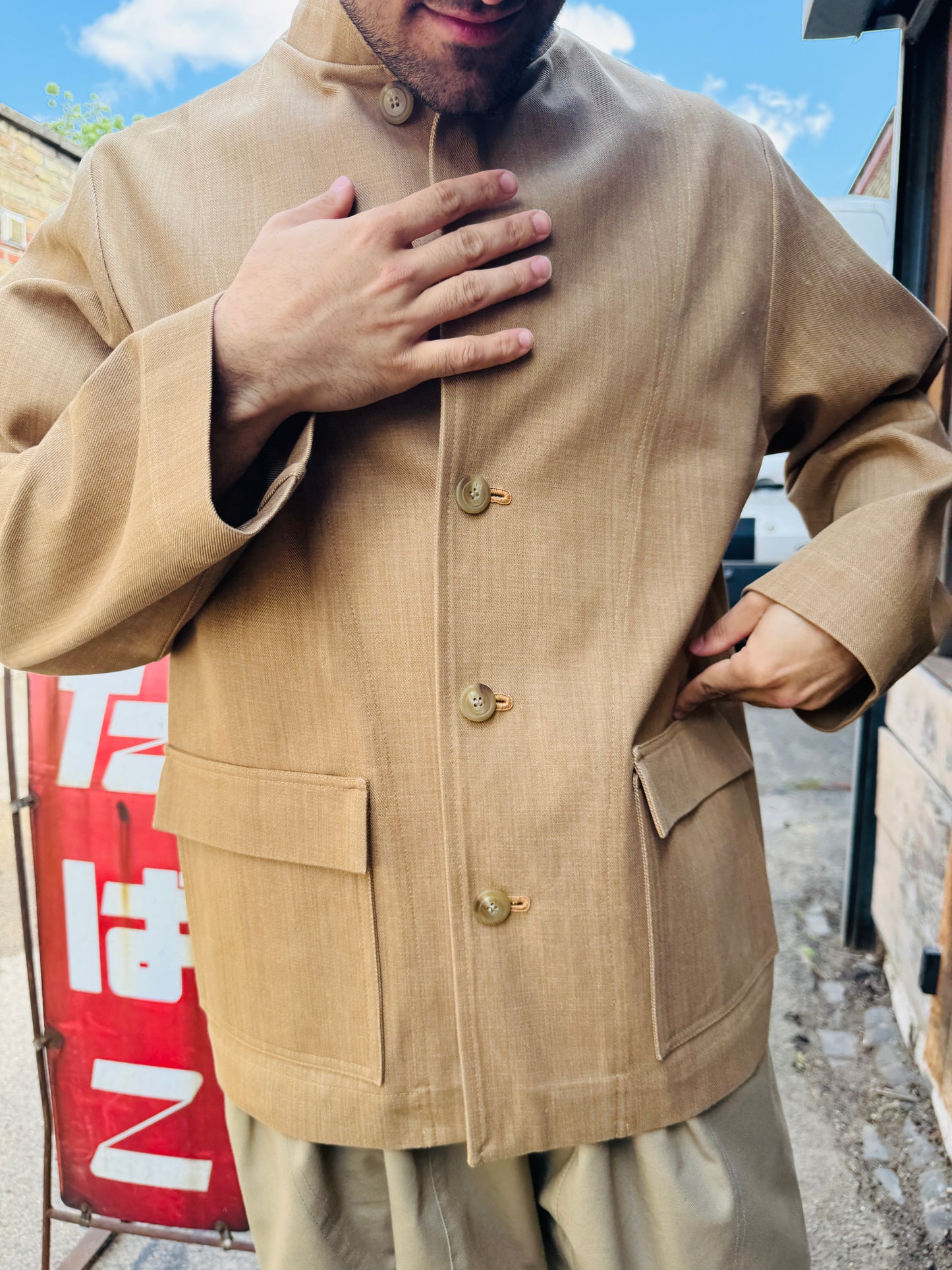 The 'Mintan' Made In London Classic Work Wear Thick Denim Over Shirt