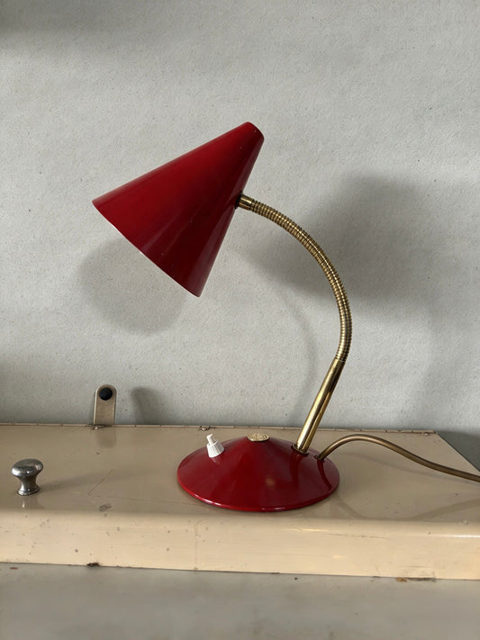 1950s Goose Neck Table Lamp By Helo Leuchten