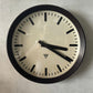 Large Czech 1950s Bakelite Office / Factory Clocks By Pragotron