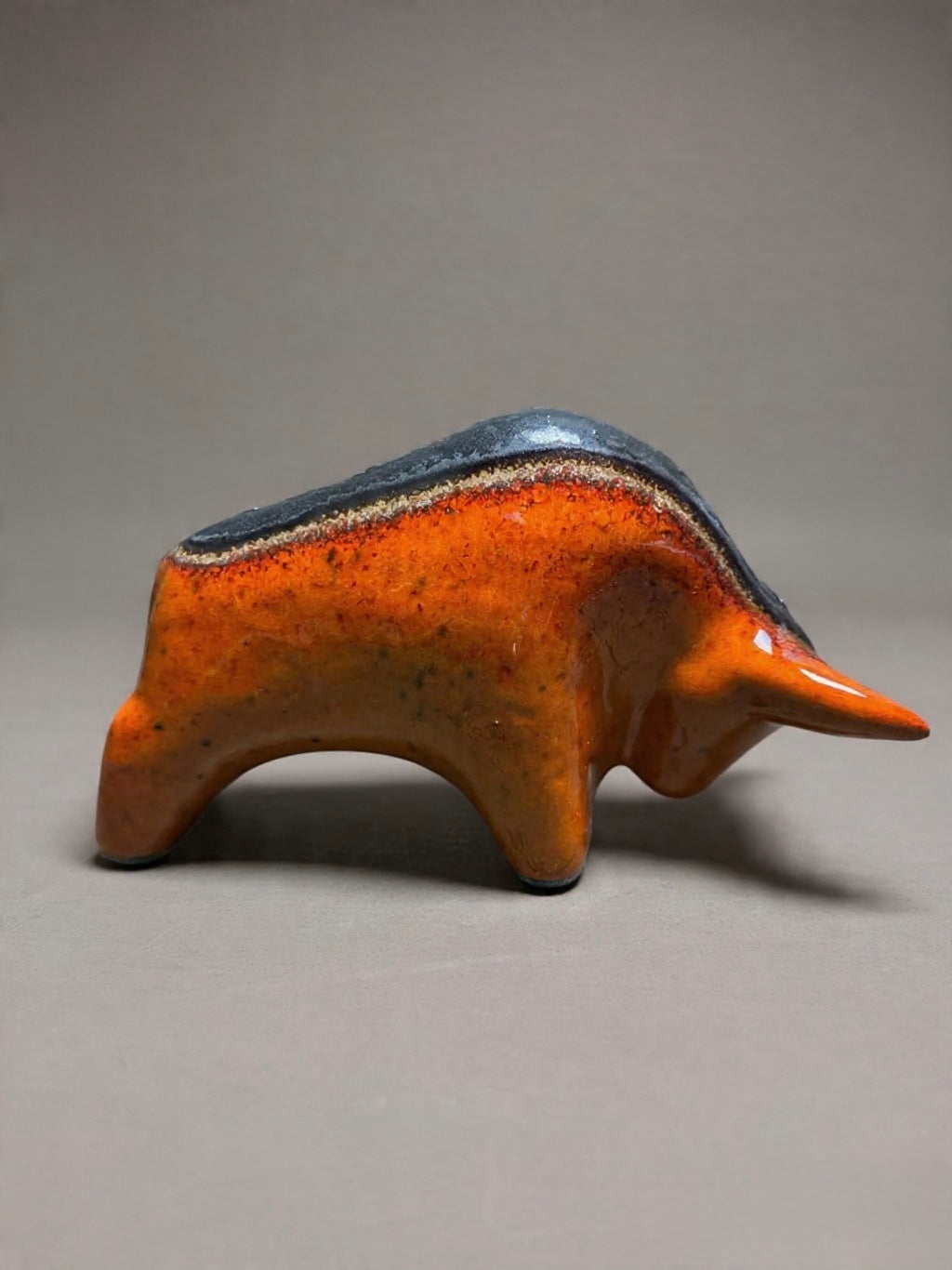 Otto Keramik Classic Ceramic Bull West German Pottery Fat Lava