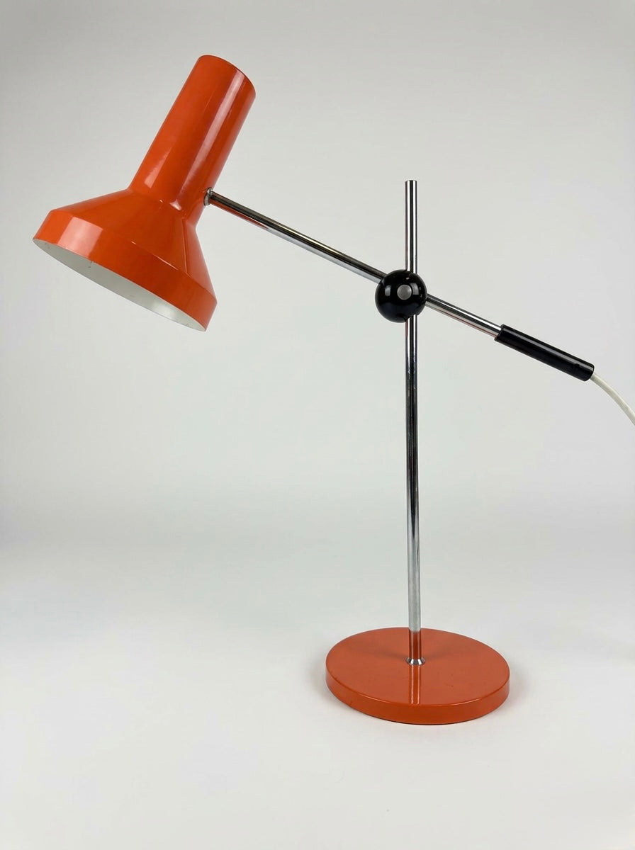 1970s German Retro Orange Table Lamp